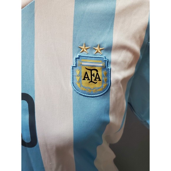 Pre-Owned Argentina Messi Authentic World Cup 2022 2-Star Jersey Size 28 *AS IS* - Picture 4 of 11